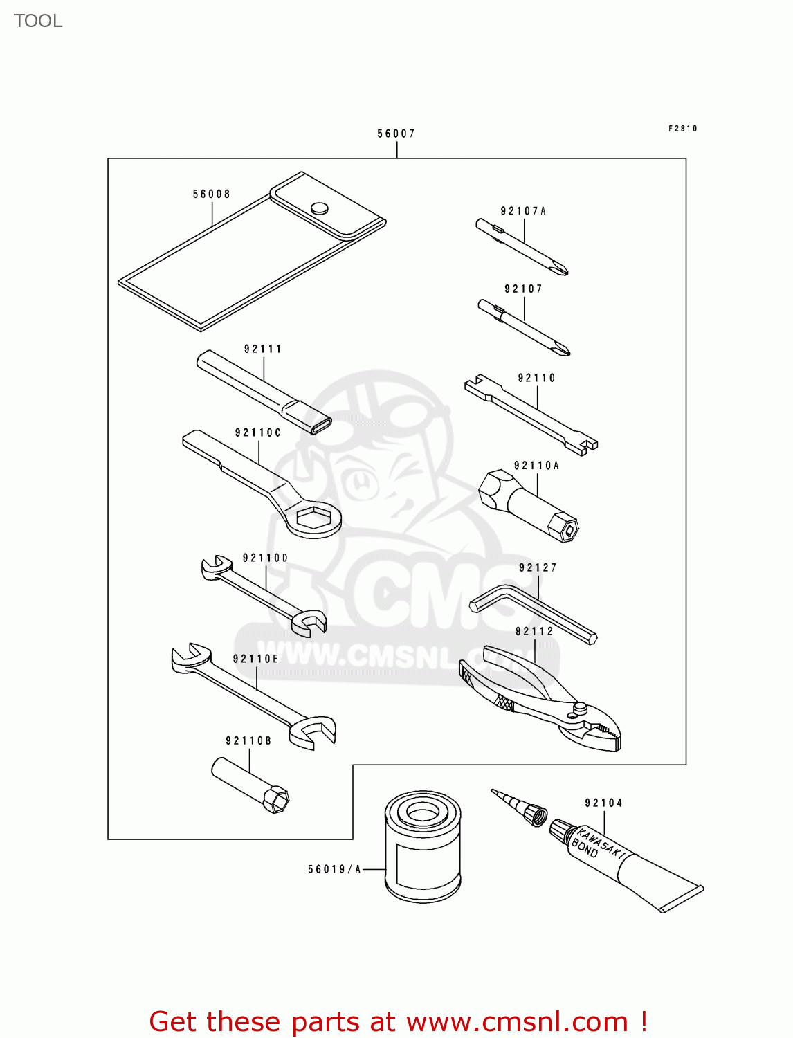 TOOL KDX125-B3 KDX125SR 1992 FRANCE SD