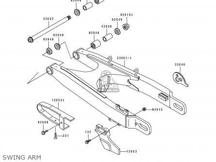 SWING ARM - KDX125-B3 KDX125SR 1992 FRANCE SD