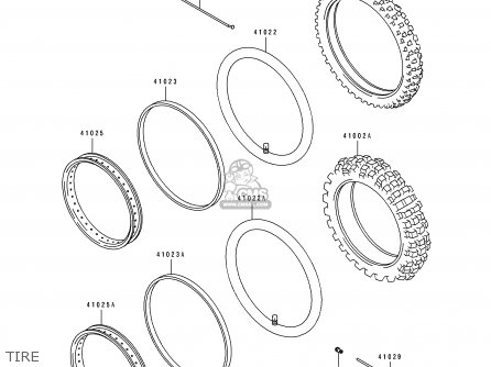 TIRE - KDX125-B3 KDX125SR 1992 FRANCE SD