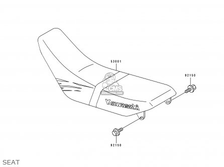 SEAT - KDX125-B3 KDX125SR 1992 FRANCE SD