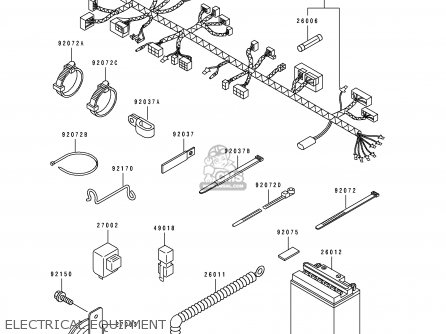 ELECTRICAL EQUIPMENT - KDX125-B3 KDX125SR 1992 FRANCE SD