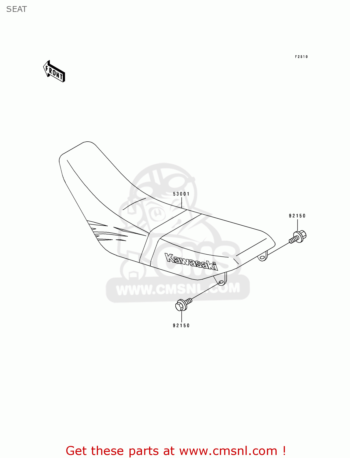 SEAT KDX125-B4 KDX125SR 1993 FRANCE