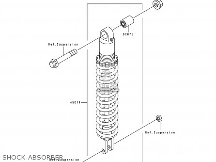 SHOCK ABSORBER - KDX125-B4 KDX125SR 1993 FRANCE