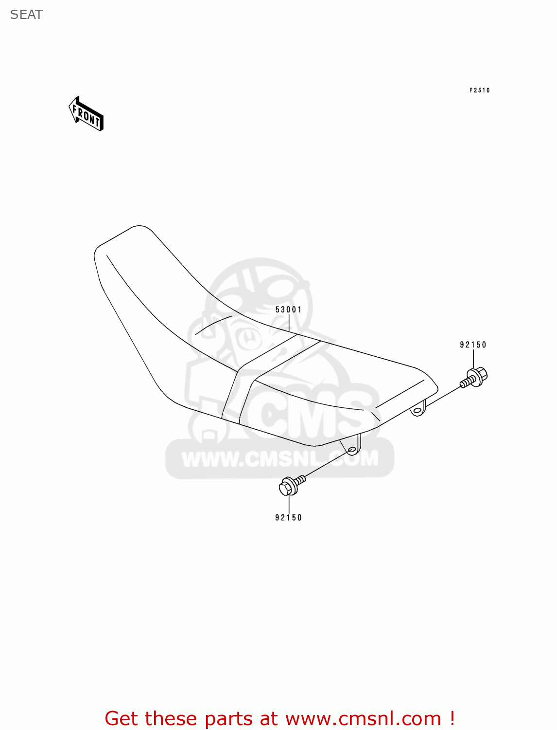 SEAT KDX125-B6 KDX125SR 1999 EUROPE FR NL GR