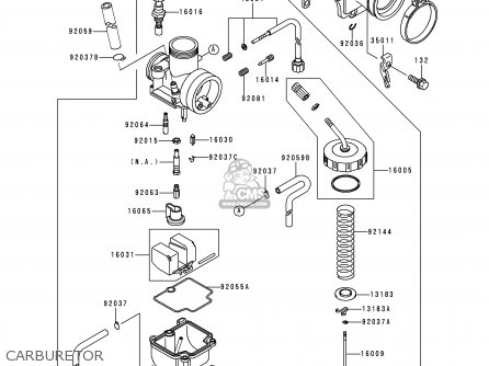 CARBURETOR - KDX125-B6 KDX125SR 1999 EUROPE FR NL GR