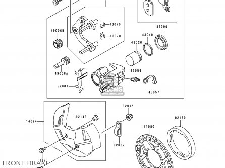 FRONT BRAKE - KDX125-B6 KDX125SR 1999 EUROPE FR NL GR