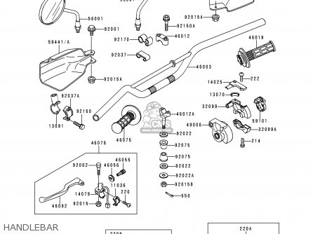 HANDLEBAR - KDX125-B6 KDX125SR 1999 EUROPE FR NL GR