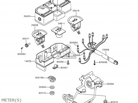METER(S) - KDX125-B6 KDX125SR 1999 EUROPE FR NL GR