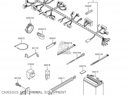 CHASSIS ELECTRICAL EQUIPMENT - KDX125-B6 KDX125SR 1999 EUROPE FR NL GR