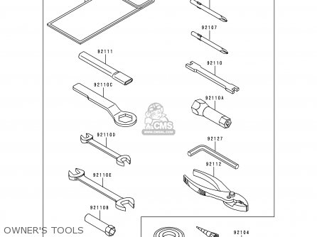 OWNER'S TOOLS - KDX125-B6 KDX125SR 1999 EUROPE FR NL GR