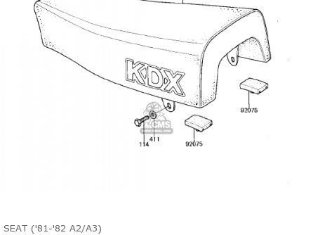 SEAT ('81-'82 A2/A3) - KDX175-A2 KDX175 1981 USA CANADA