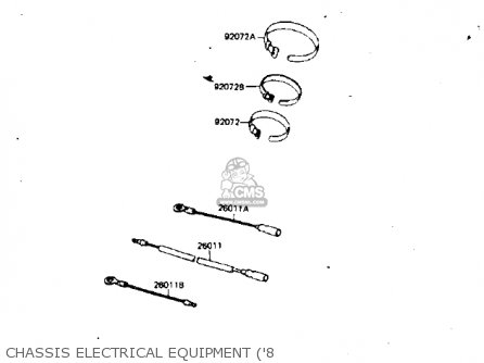 CHASSIS ELECTRICAL EQUIPMENT ('8 - KDX175-A2 KDX175 1981 USA CANADA