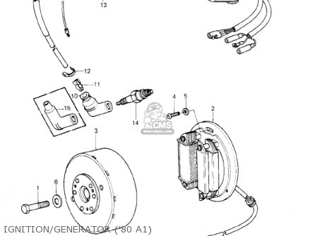IGNITION/GENERATOR ('80 A1) - KDX175-A2 KDX175 1981 USA CANADA
