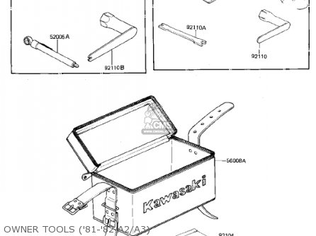 OWNER TOOLS ('81-'82 A2/A3) - KDX175-A2 KDX175 1981 USA CANADA