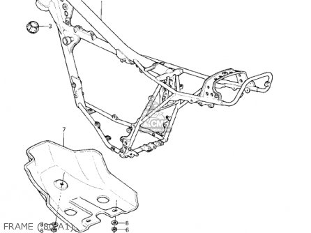 FRAME ('80 A1) - KDX175-A3 KDX175 1982 USA CANADA