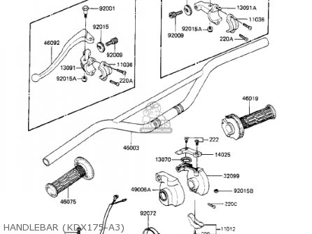 HANDLEBAR (KDX175-A3) - KDX175-A3 KDX175 1982 USA CANADA