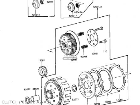 CLUTCH ('81-'82 A2/A3) - KDX175-A3 KDX175 1982 USA CANADA