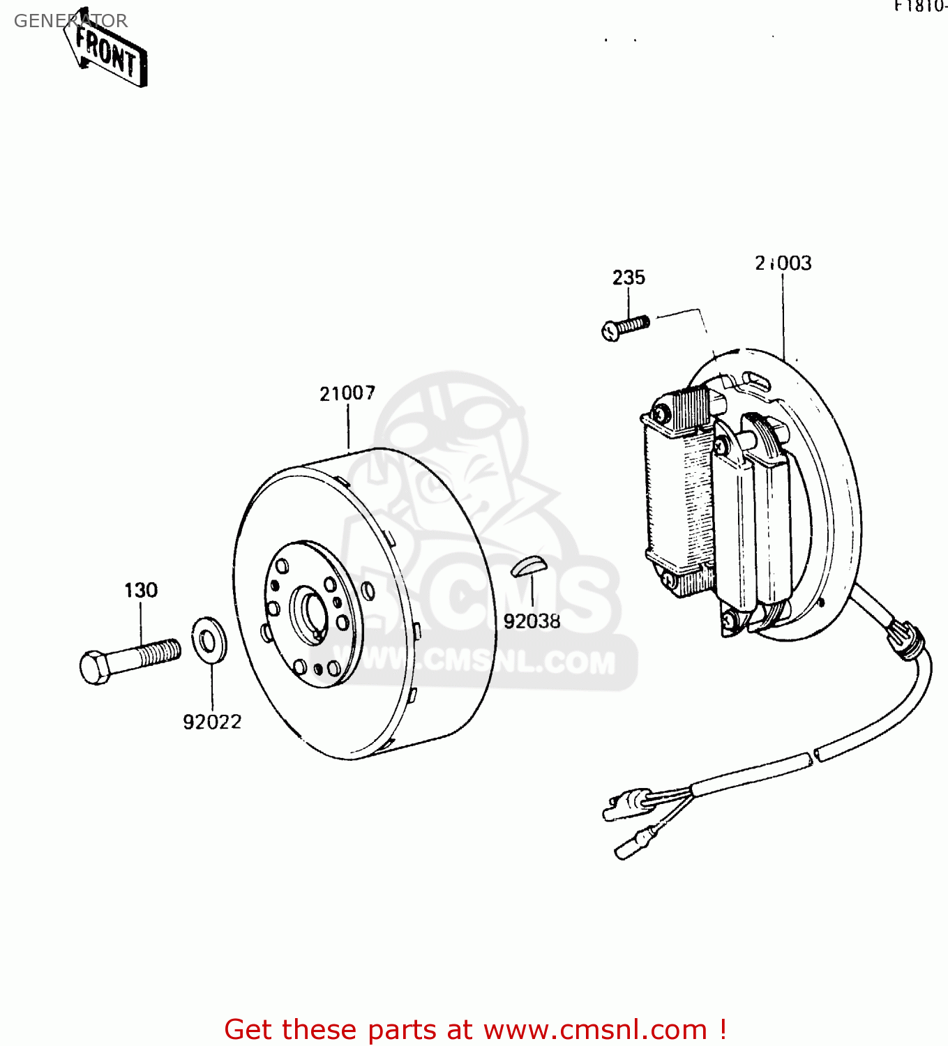 GENERATOR KDX200-A1 1983 UNITED KINGDOM AL