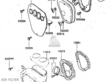 AIR FILTER - KDX200-A1 1983 UNITED KINGDOM AL