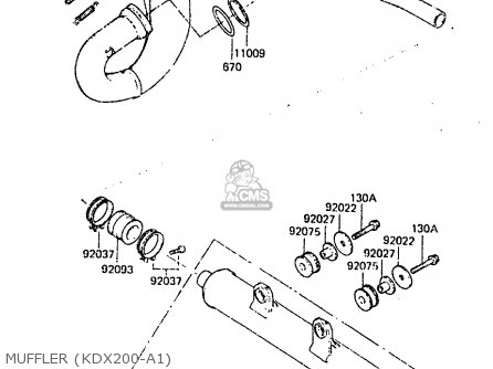 MUFFLER (KDX200-A1) - KDX200-A1 1983 UNITED KINGDOM AL