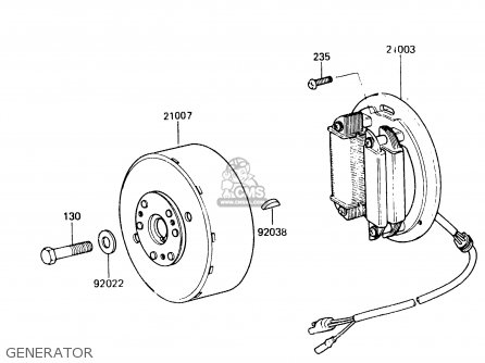 GENERATOR - KDX200-A1 1983 UNITED KINGDOM AL
