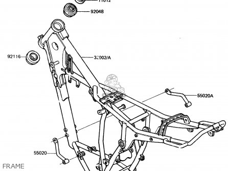 FRAME - KDX200-A1 1983 UNITED KINGDOM AL