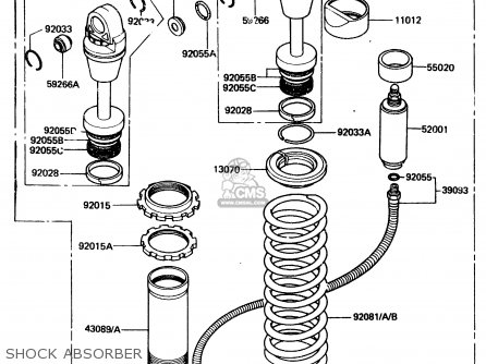 SHOCK ABSORBER - KDX200-A1 1983 UNITED KINGDOM AL