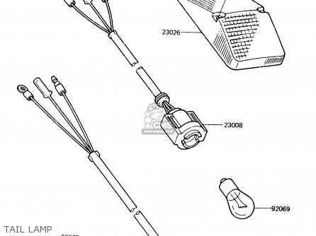 TAIL LAMP - KDX200-A1 1983 UNITED KINGDOM AL