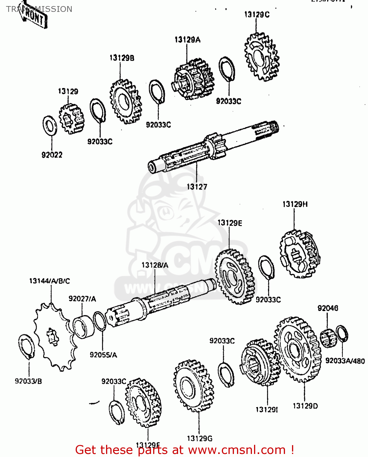 TRANSMISSION KDX200-A2 1984 UNITED KINGDOM AL