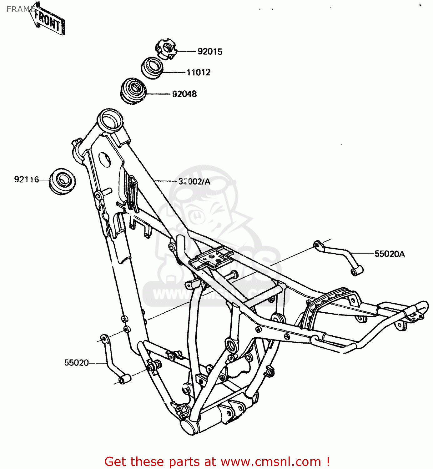 FRAME KDX200-A2 1984 UNITED KINGDOM AL