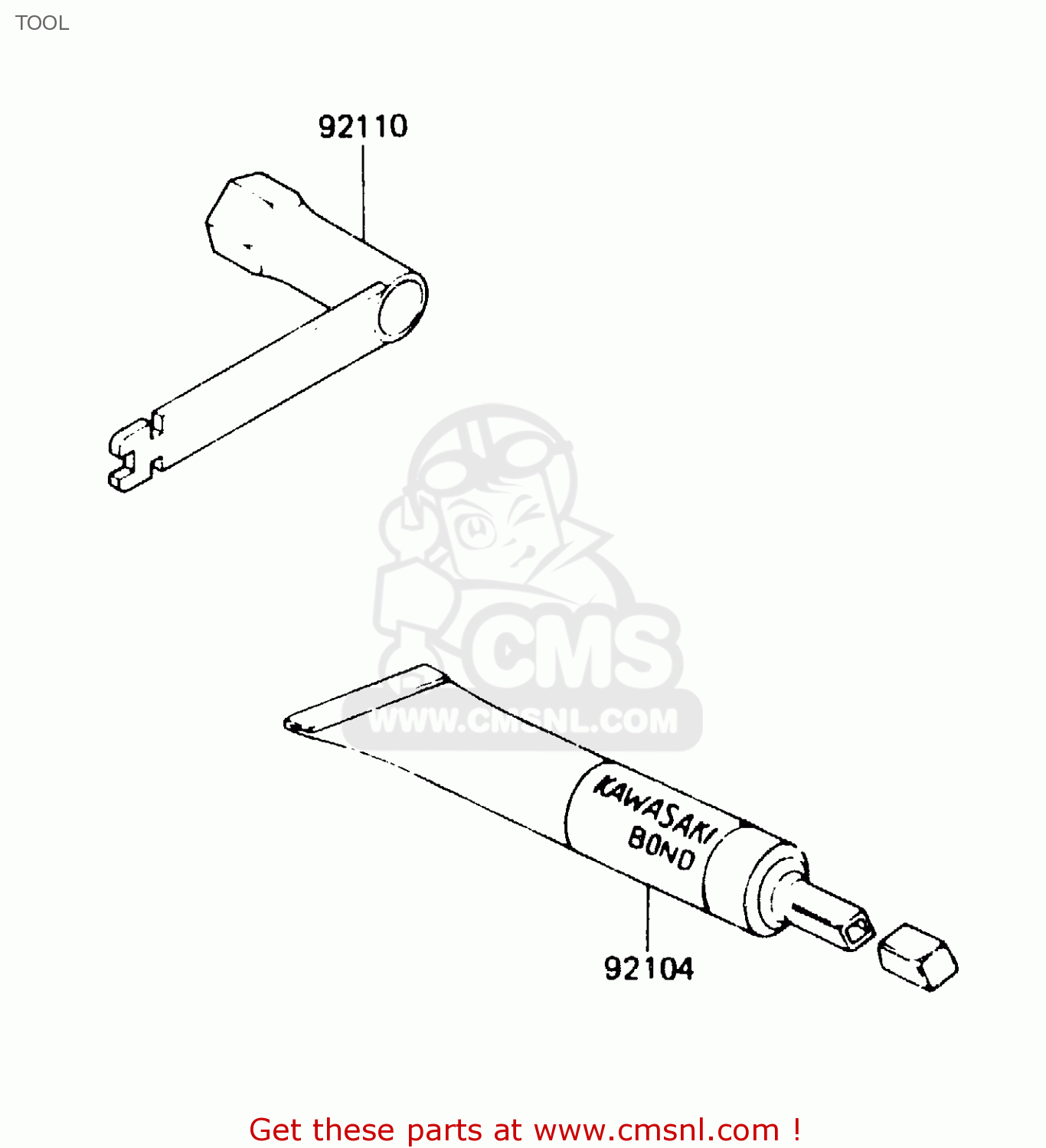 TOOL KDX200-A2 1984 UNITED KINGDOM AL