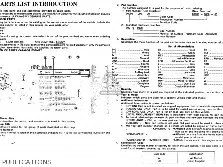 PUBLICATIONS - KDX200-A2 1984 UNITED KINGDOM AL