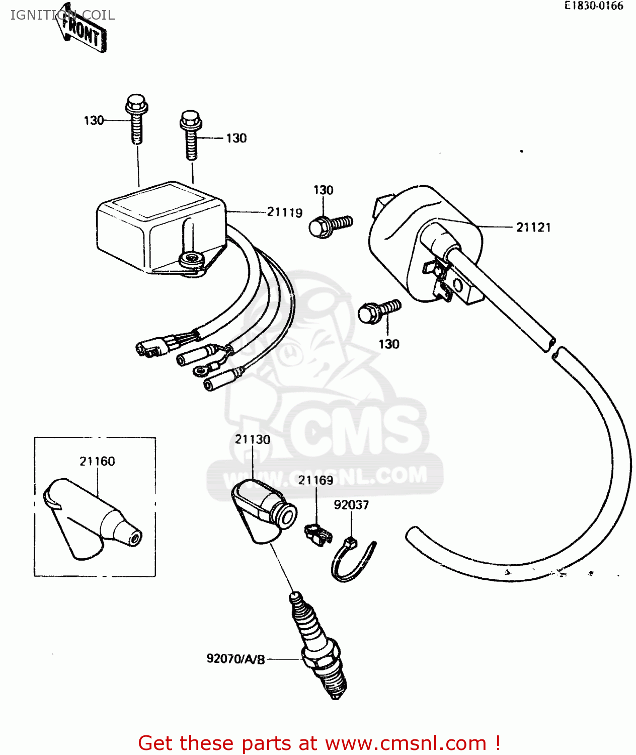 IGNITION COIL KDX200-A3 1985 UNITED KINGDOM AL