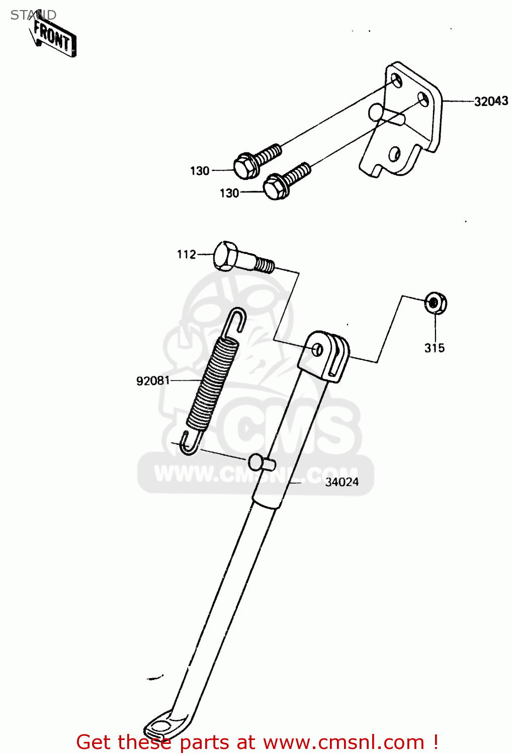 STAND KDX200-A3 1985 UNITED KINGDOM AL