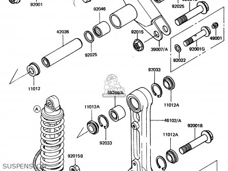 SUSPENSION - KDX200-A3 1985 UNITED KINGDOM AL