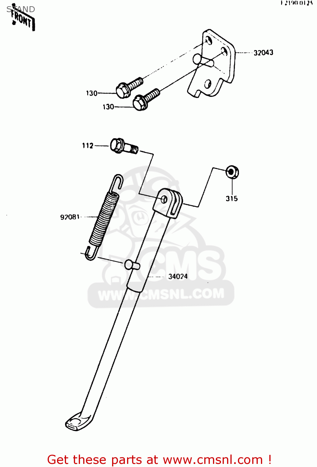 STAND KDX200-B1 1984 AUSTRALIA / KPH
