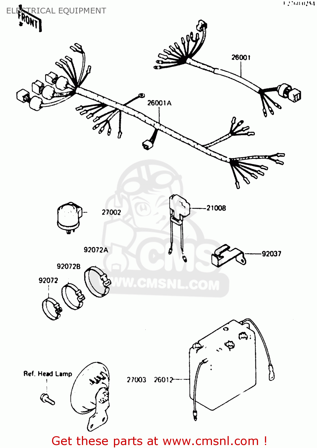 ELECTRICAL EQUIPMENT KDX200-B1 1984 AUSTRALIA / KPH