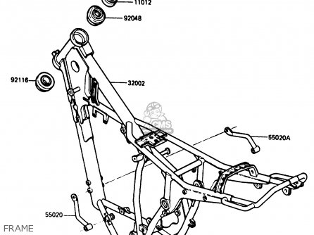 FRAME - KDX200-B1 1984 AUSTRALIA / KPH