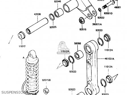 SUSPENSION - KDX200-B1 1984 AUSTRALIA / KPH