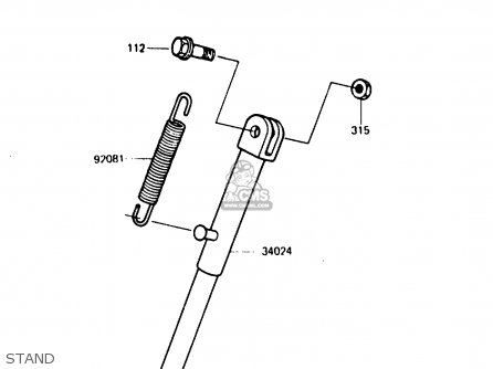 STAND - KDX200-B1 1984 AUSTRALIA / KPH