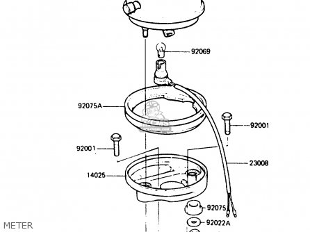 METER - KDX200-B1 1984 AUSTRALIA / KPH