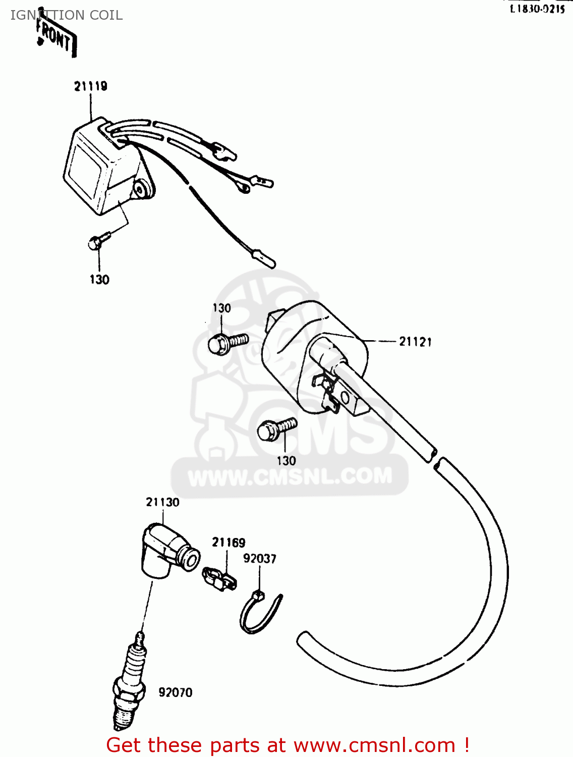 IGNITTION COIL KDX200-B2 1985 AUSTRALIA / KPH
