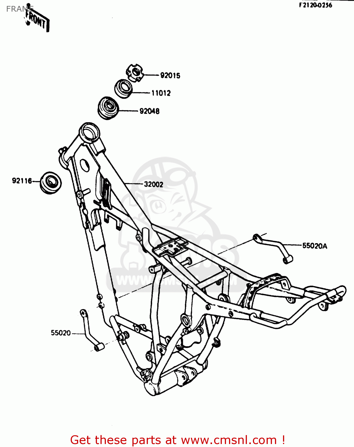 FRAME KDX200-B2 1985 AUSTRALIA / KPH