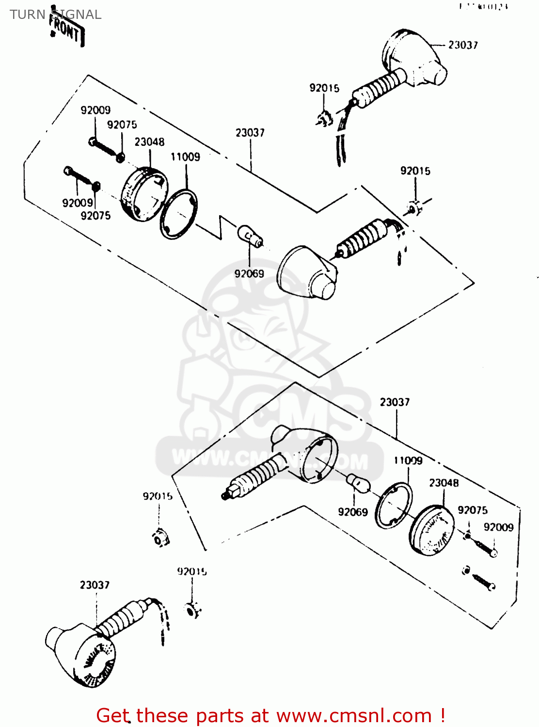 TURN SIGNAL KDX200-B2 1985 AUSTRALIA / KPH