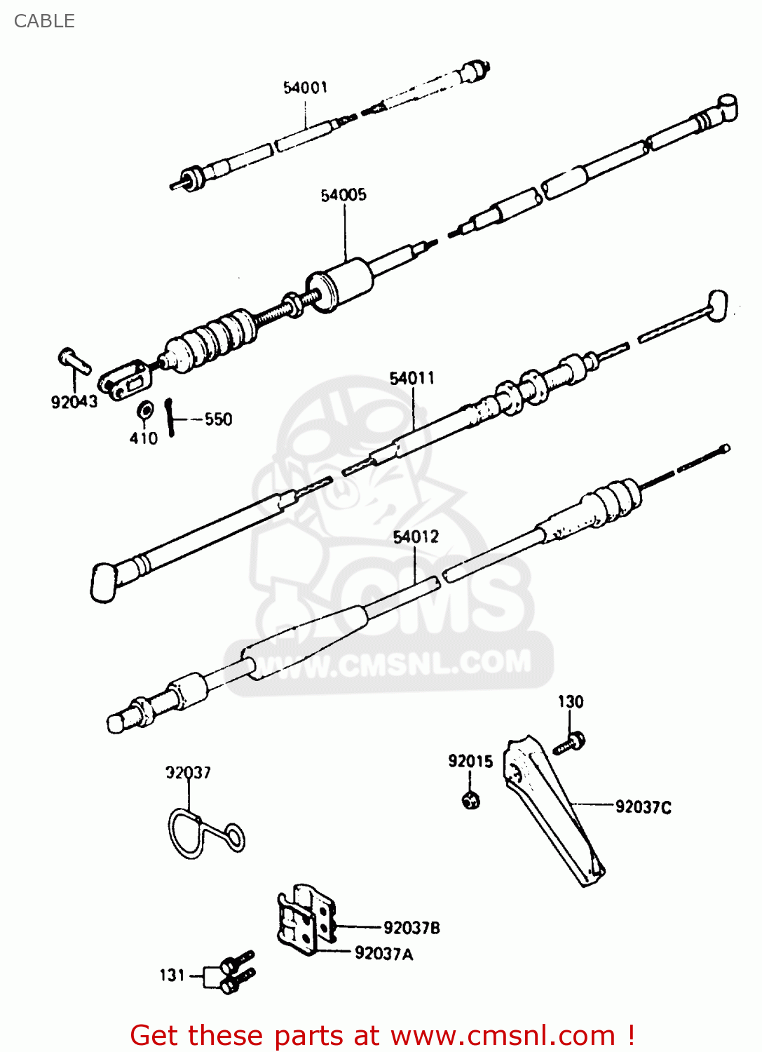 CABLE KDX200-B2 1985 AUSTRALIA / KPH
