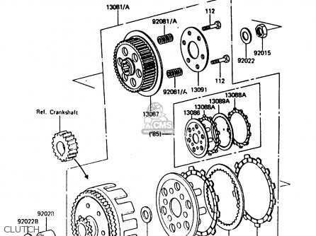 CLUTCH - KDX200-B2 1985 AUSTRALIA / KPH