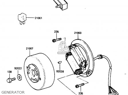 Kawasaki KDX200-B2 1985 AUSTRALIA / KPH parts lists and schematics