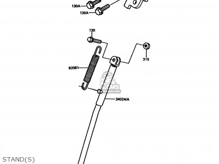 STAND(S) - KDX200-C1 1986 UNITED KINGDOM AL