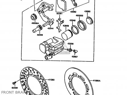 FRONT BRAKE - KDX200-C1 1986 UNITED KINGDOM AL