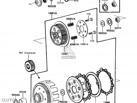 CLUTCH - KDX200-C1 1986 USA CANADA